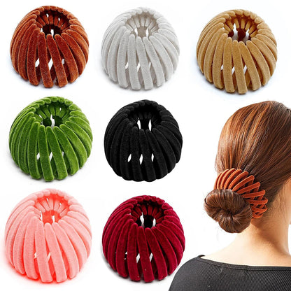 Bird Nest Shaped Ponytail Hair Clip – Magic Lazy Braider Hairpin for Women