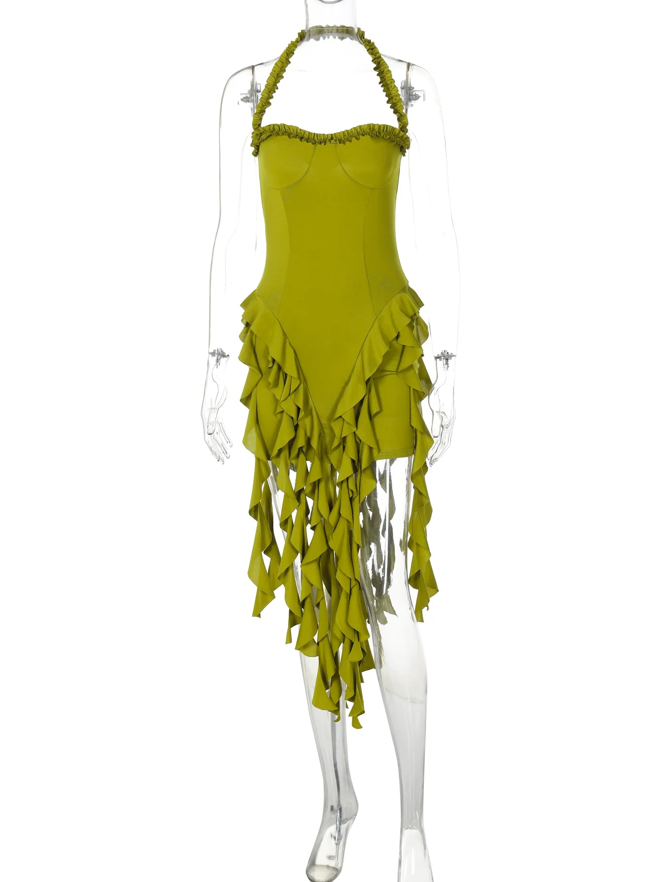 Sleeveless Backless Mini Dress
