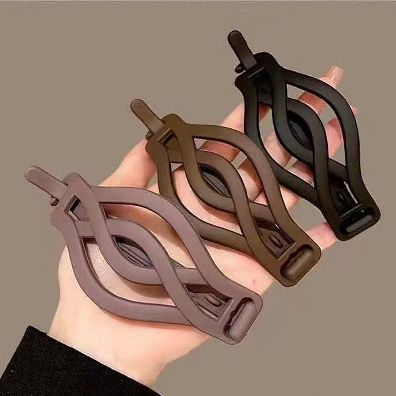 Frosted Solid Color Banana Hair Clips – Fashion Ponytail Barrettes & Hair Claws for Women